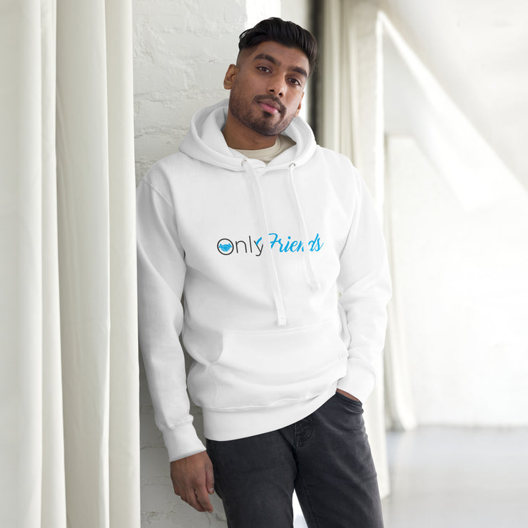 Only Friends White Hoodie